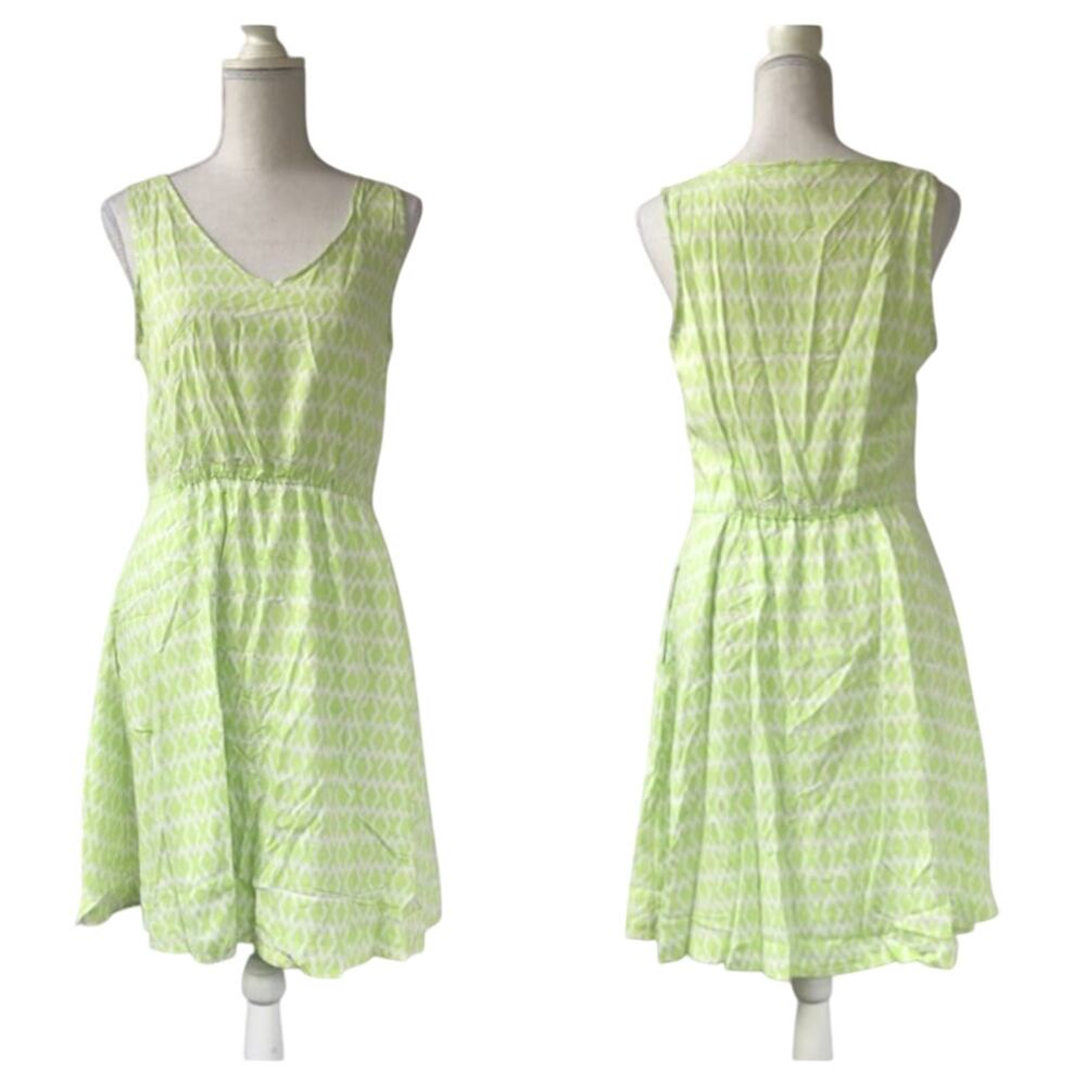 Lined Gap Geometric Print Dress